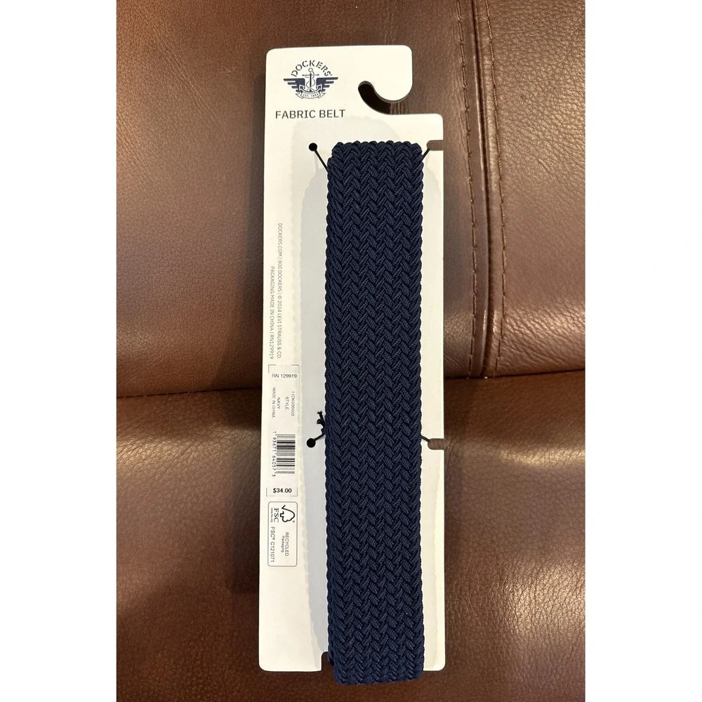 Dockers Fabric Weave Belt Stretch Large/XL Pant 42